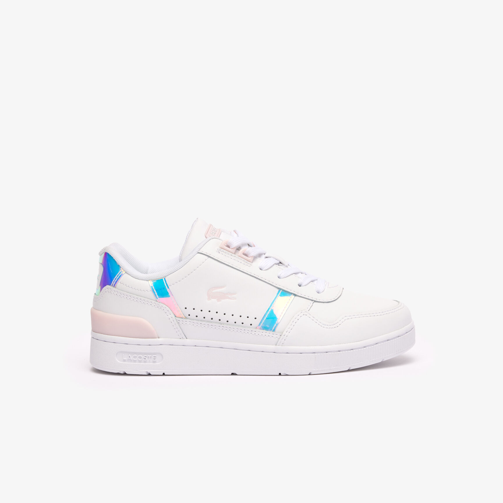 حذاء رياضي نسائي مصنوع من الجلد بلون الباستيل T-Clip Women's T-Clip Pastel Accent Leather Trainers - 47SFA0061-1Y9