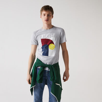 Men's Lacoste Sport Breathable Graphic Print T-shirt