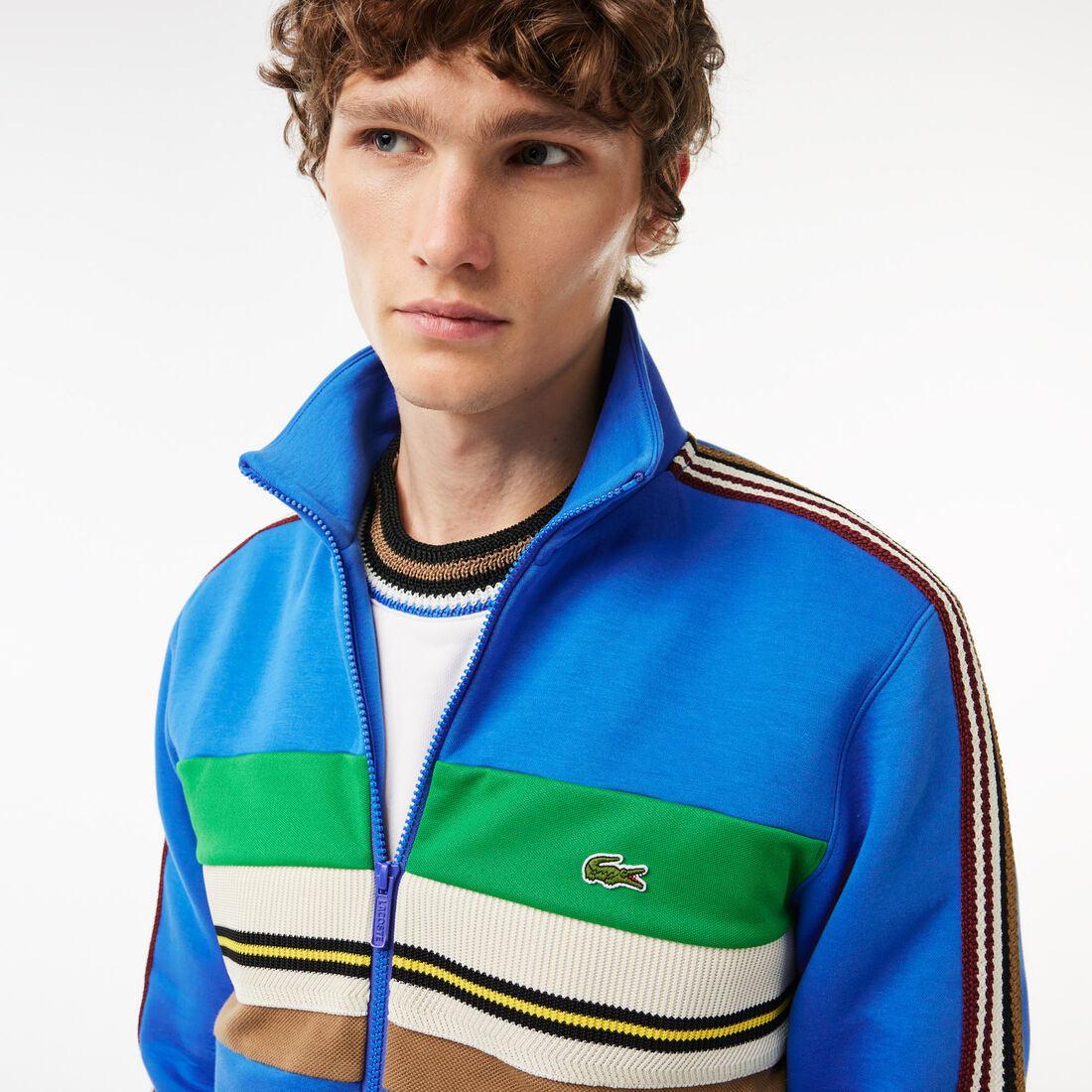 Paris French Made Zipped Colourblock Sweatshirt Paris French Made Zipped Colourblock Sweatshirt - SH1151-00-SIY