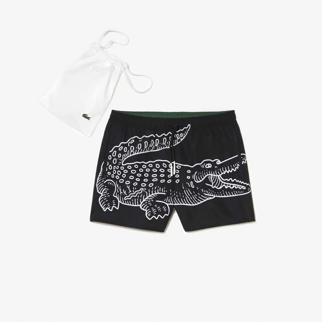 Men’s Lacoste Crocodile Print Swim Trunks Men’s Lacoste Crocodile Print Swim Trunks