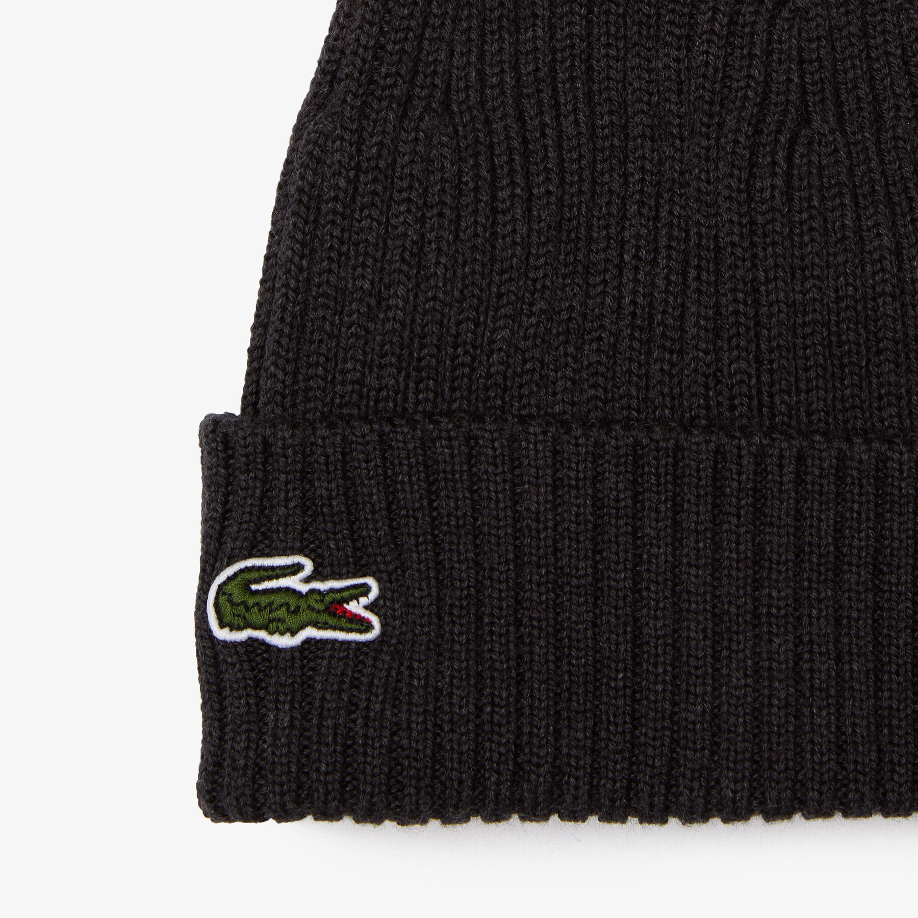Rib Knit Brushed Wool Beanie lacoste rib knit brushed wool beanie