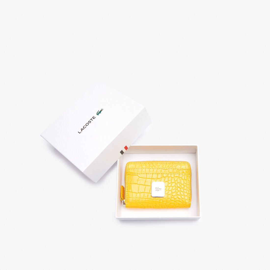 Women's Amelia Zippered Embossed Leather Small Wallet Women's Amelia Zippered Embossed Leather Small Wallet