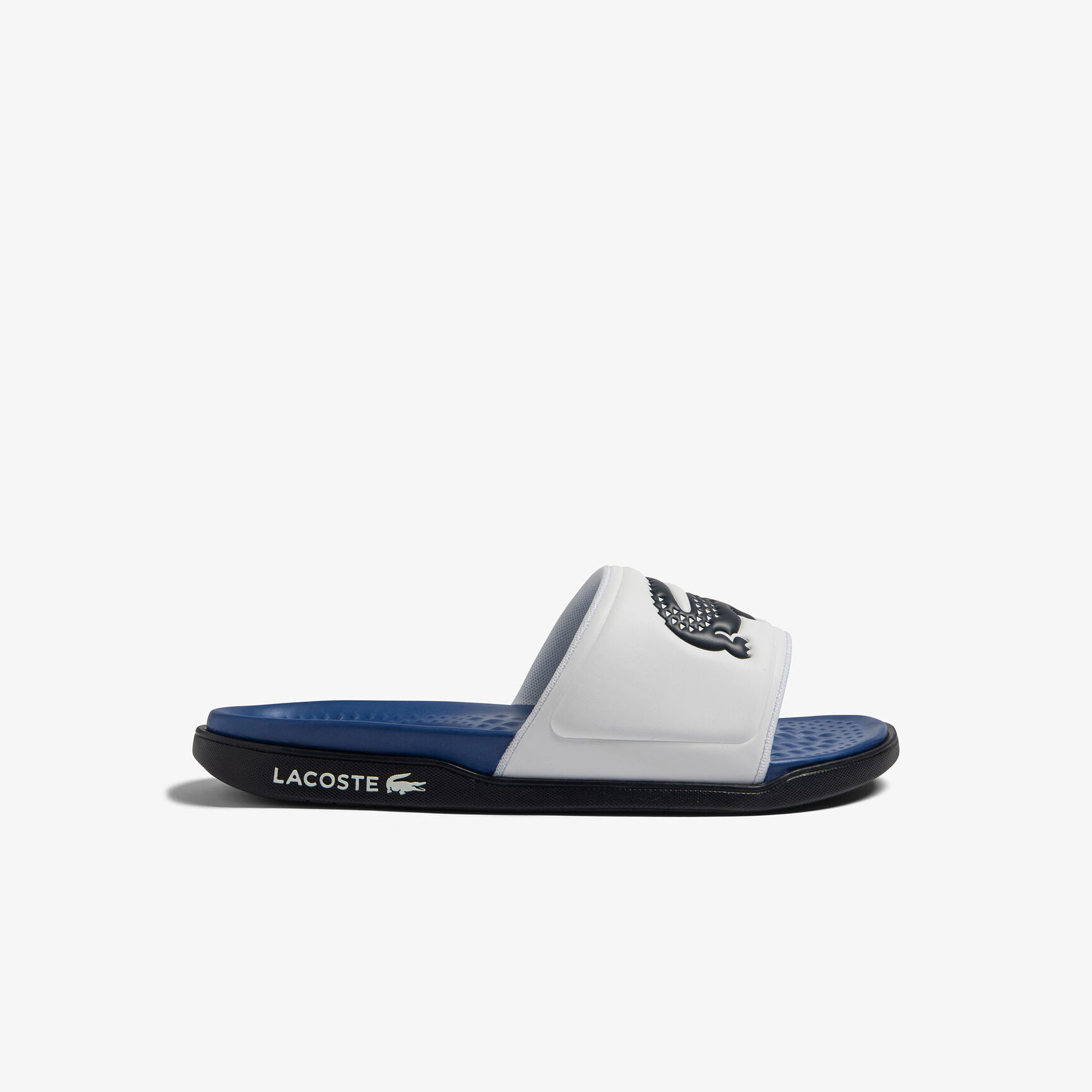 Men's Lacoste Croco Dualiste Synthetic Slides Men's Lacoste Croco Dualiste Synthetic Slides