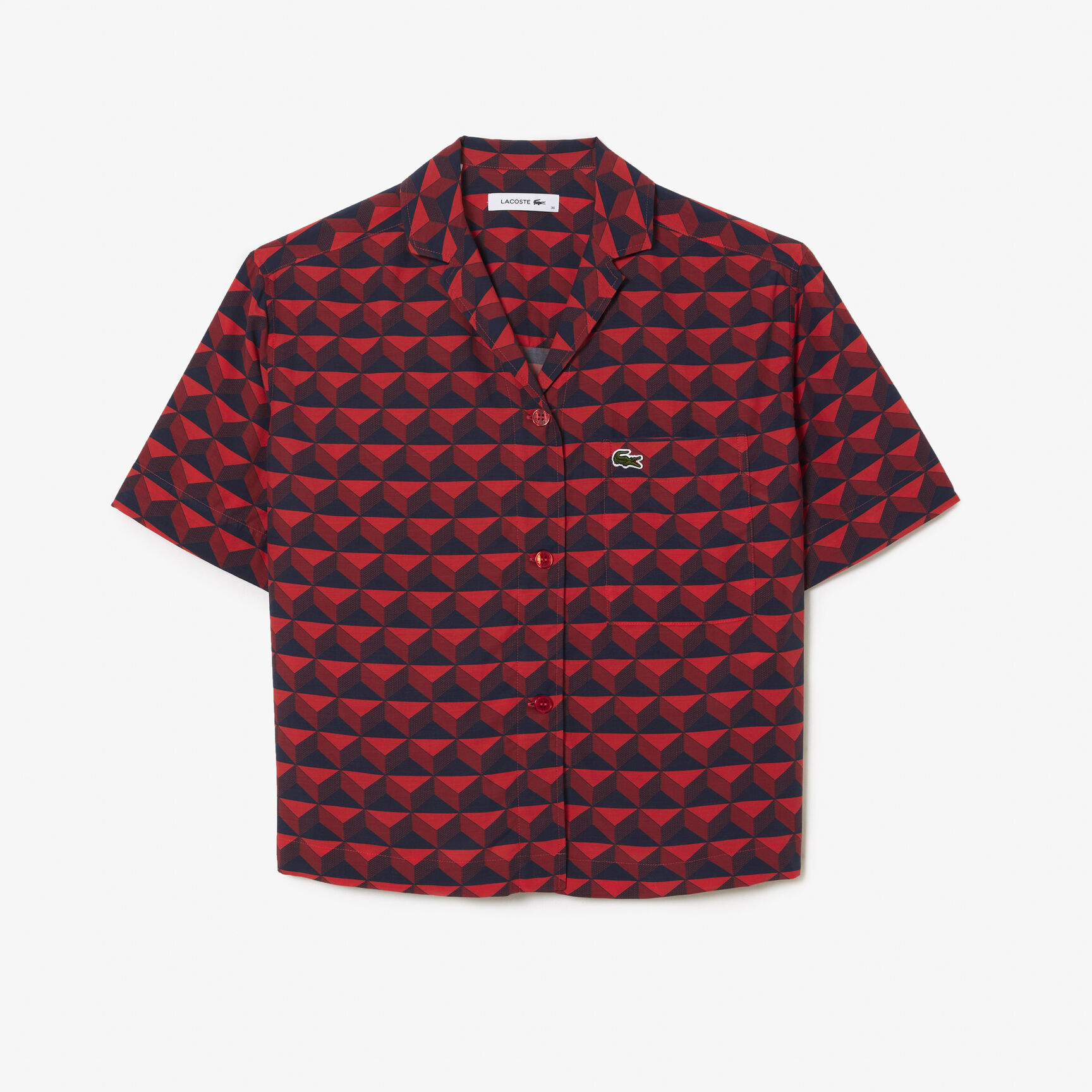 Oversized Short Sleeved Print Shirt - CF6910-00-IKL