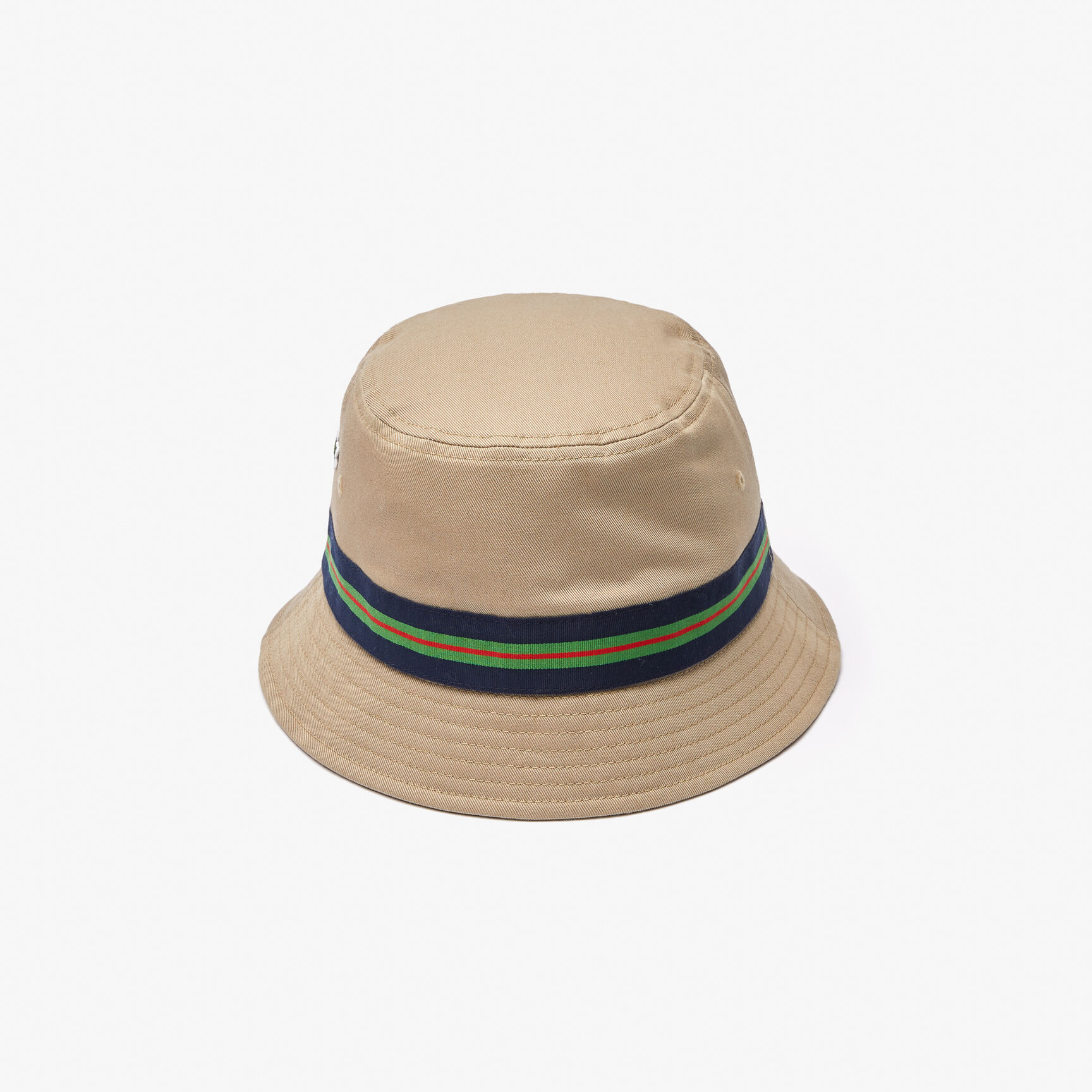 Unisex Lacoste Organic Cotton Stripe Band Bucket Hat Unisex Lacoste Organic Cotton Stripe Band Bucket Hat