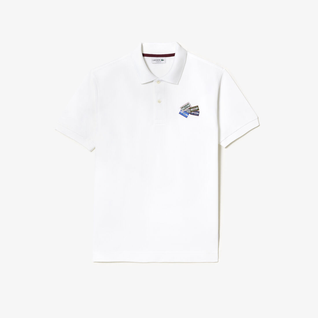 Cotton Pique L.12.12 Badge Detail Polo Shirt Cotton Pique L.12.12 Badge Detail Polo Shirt - PH2052-00-001