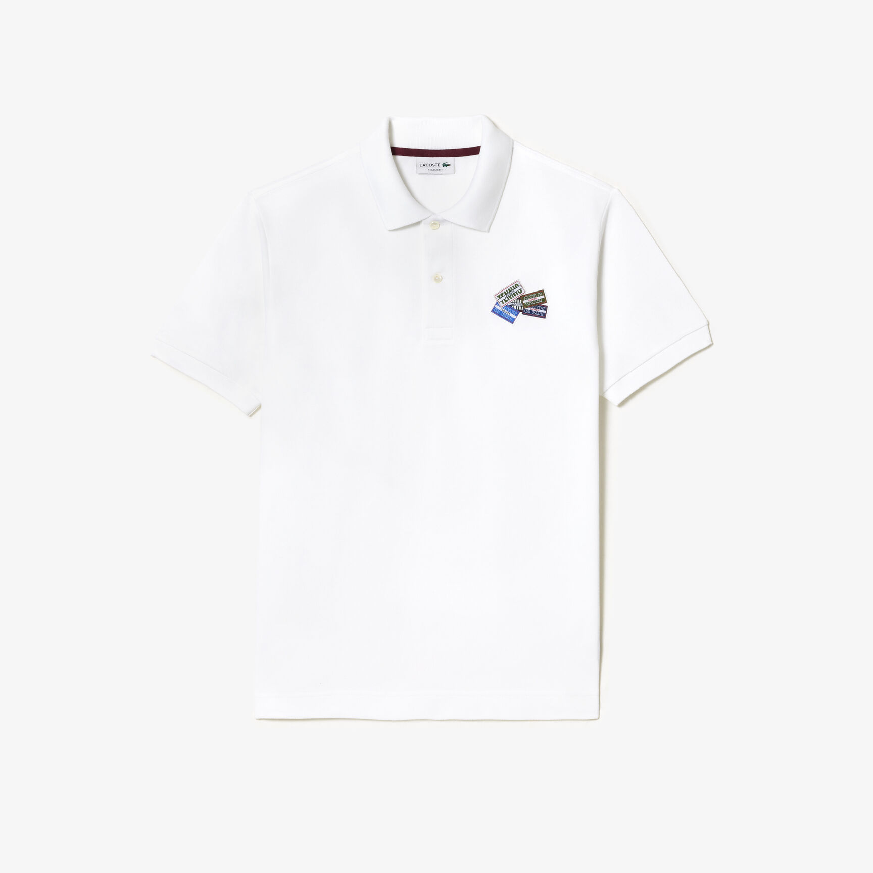 Cotton Pique L.12.12 Badge Detail Polo Shirt Cotton Pique L.12.12 Badge Detail Polo Shirt - PH2052-00-001