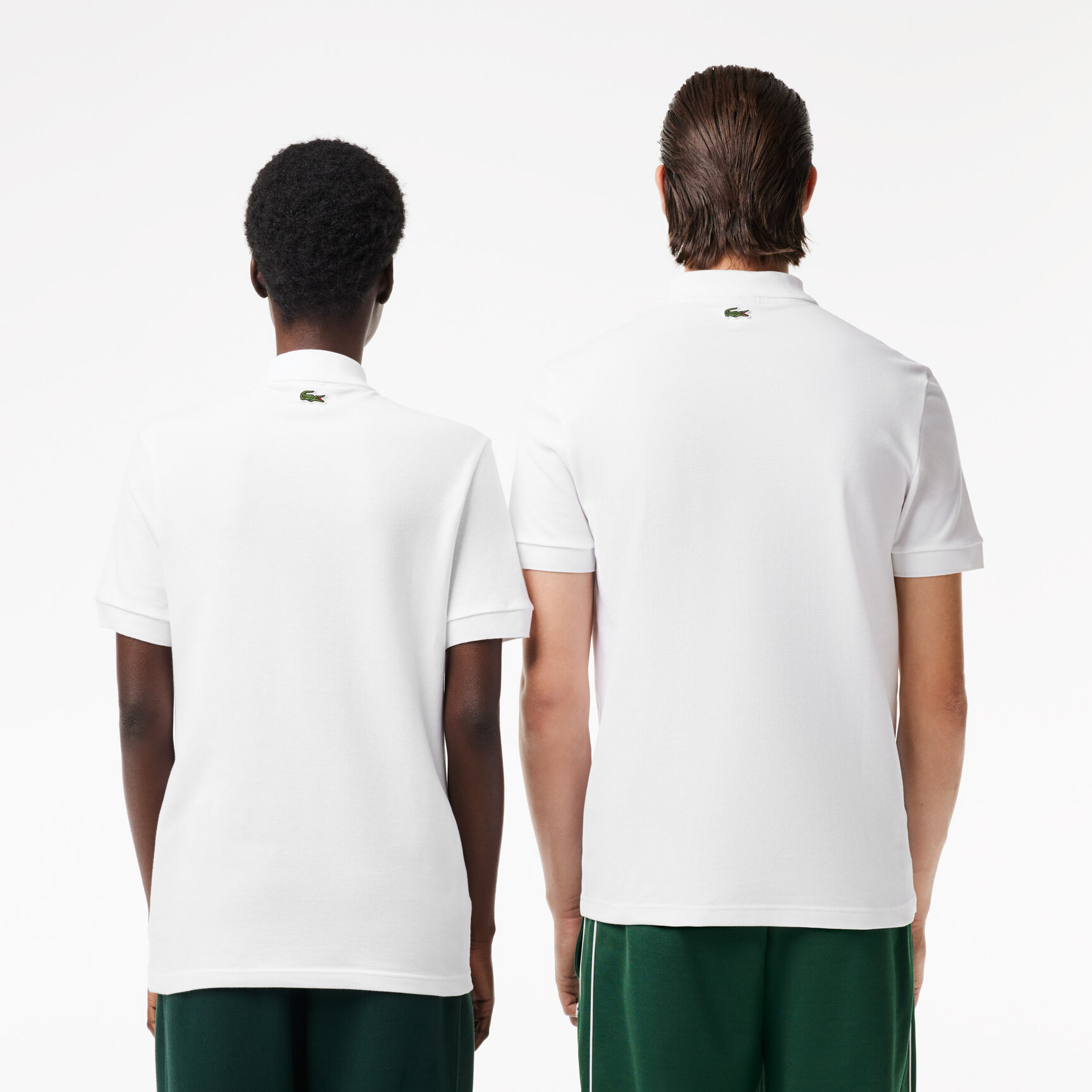 Lacoste Signature Print Stretch Pique Polo Shirt Lacoste Signature Print Stretch Pique Polo Shirt - PH1136-00-001
