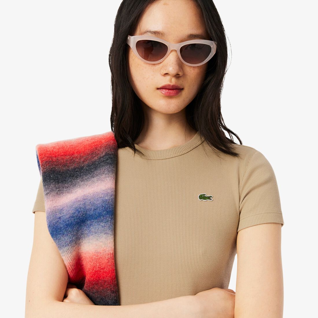 Slim Fit Ribbed Cotton T-shirt Slim Fit Ribbed Cotton T-shirt - TF5538-00-02S