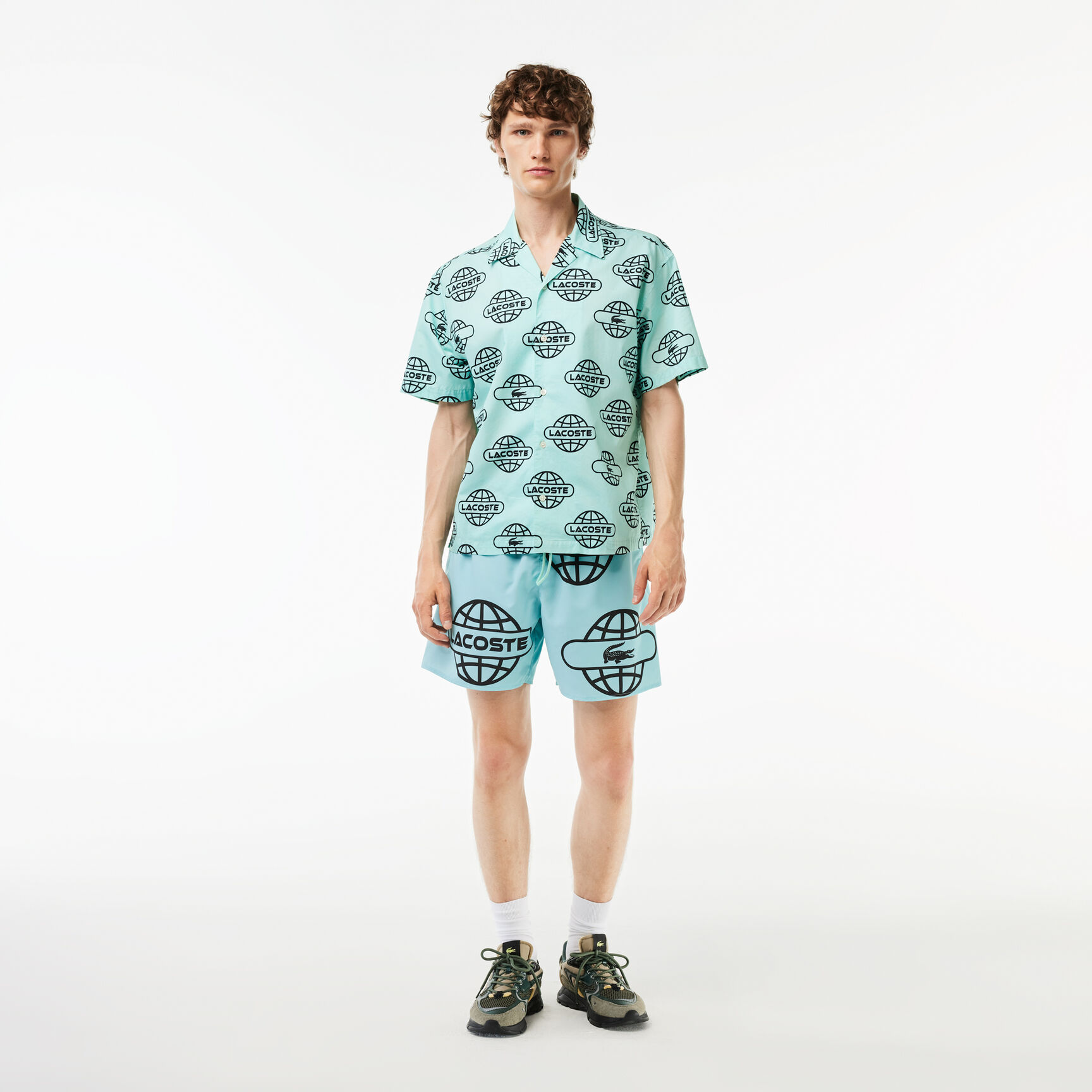 Lacoste Globe Print Swimsuit - MH1873-00-KI4