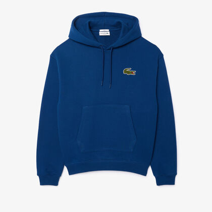 Loose Fit Badge Accent Hoodie