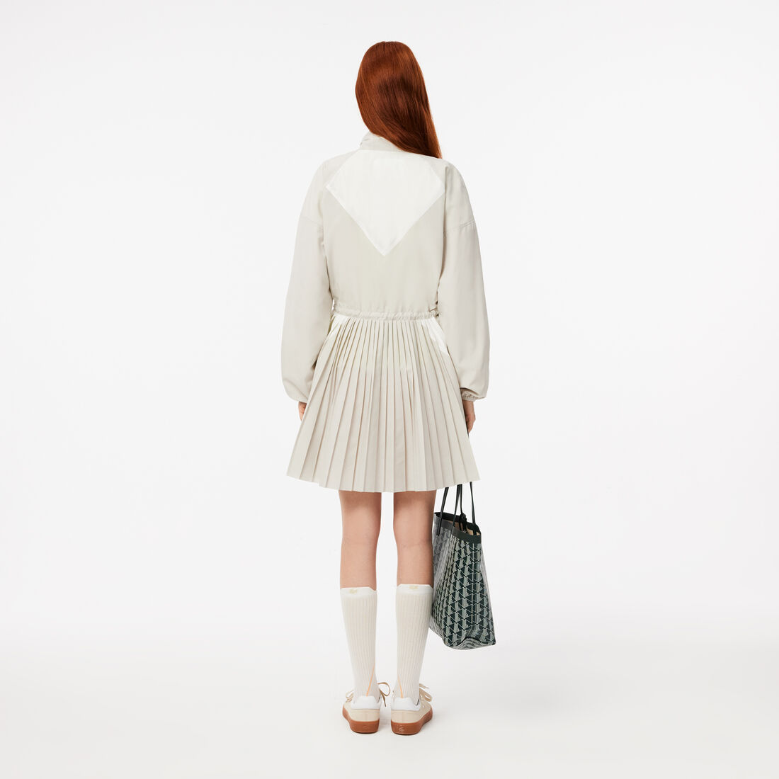 فستان ملون بأكمام طويلة Long-Sleeved Colourblock Dress - EF3250-00-IAQ