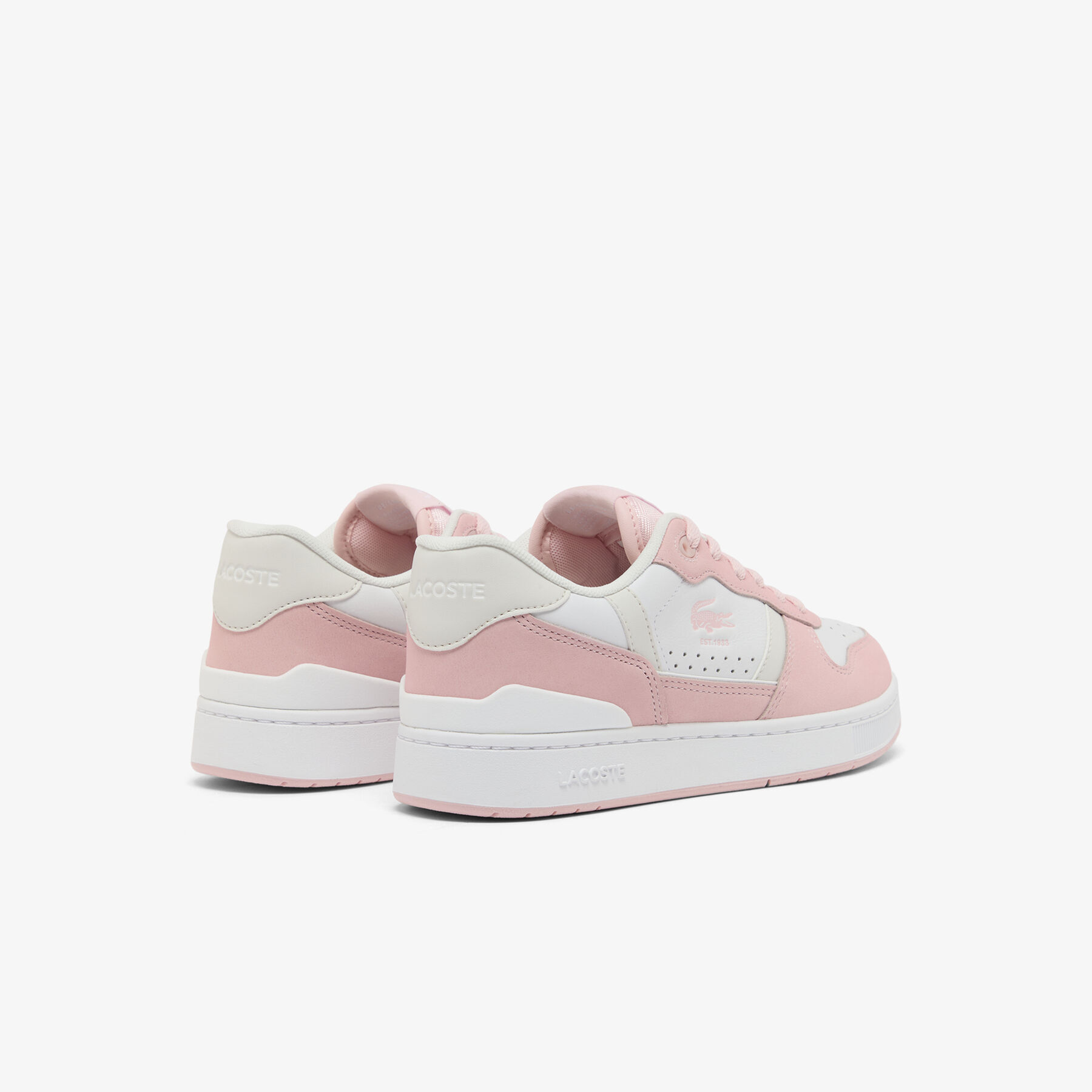 lacoste women s t clip set leather sneakers