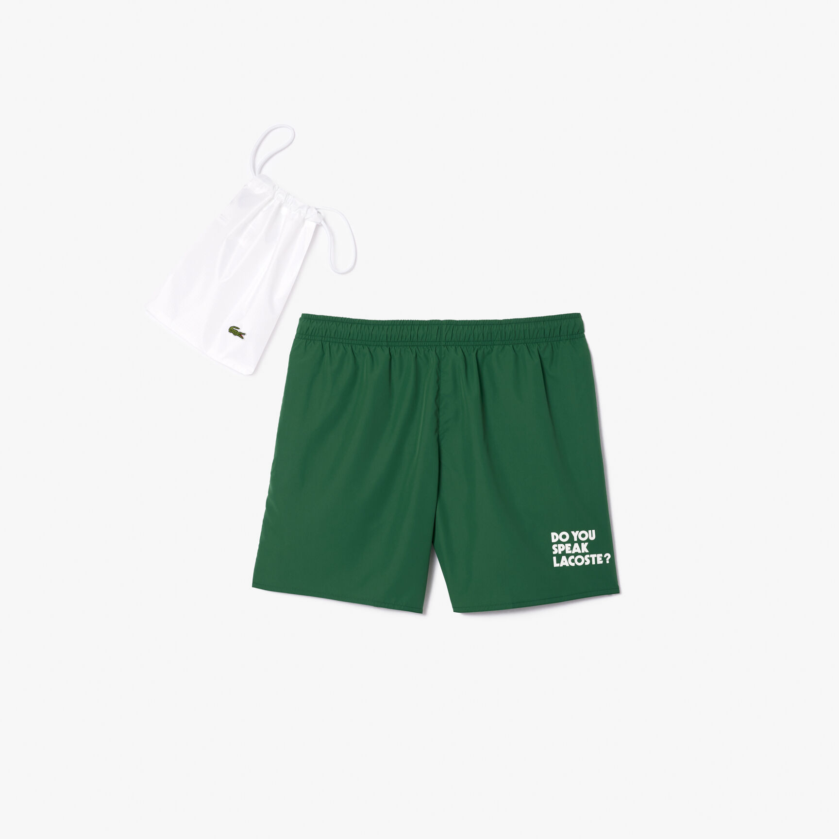 سروال سباحة متوسط الطول بشعار الماركة Mid Length Slogan Swim Trunks - MH7282-00-132