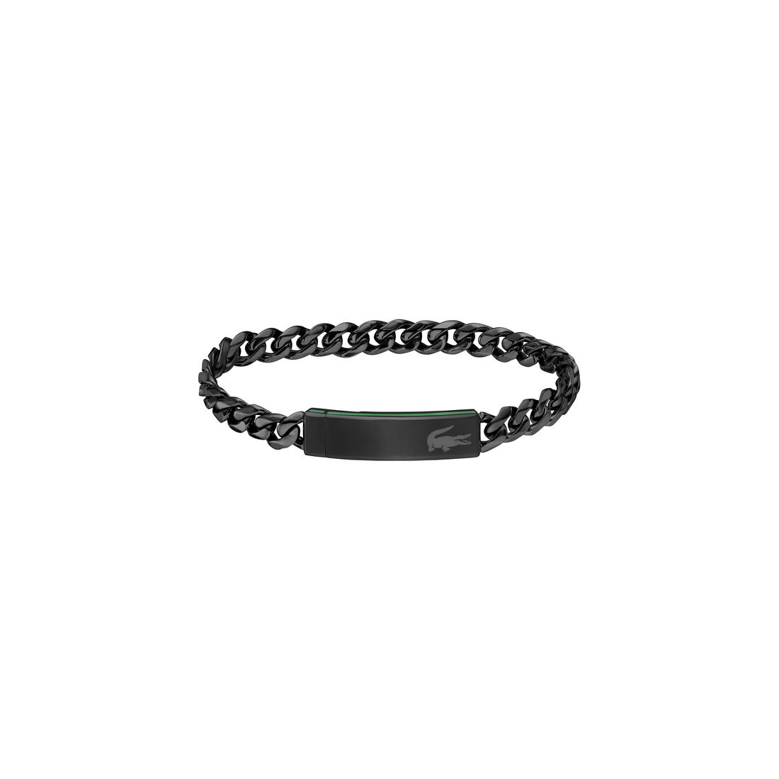 Men Wrist Band Bracelet - 2040082-BLACK