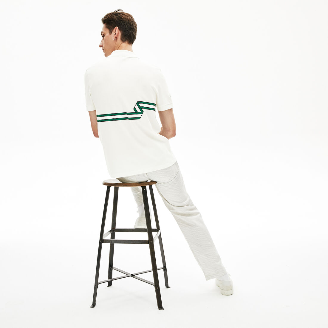 Men's Lacoste Stripe Print Polo Shirt Men's Lacoste Stripe Print Polo Shirt