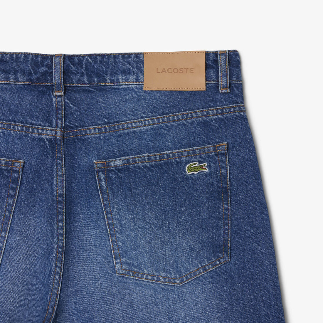 شورت برمودا جينز بقصّة مستقيمة Straight Fit Denim Bermuda Shorts - FH9932-00-MK9