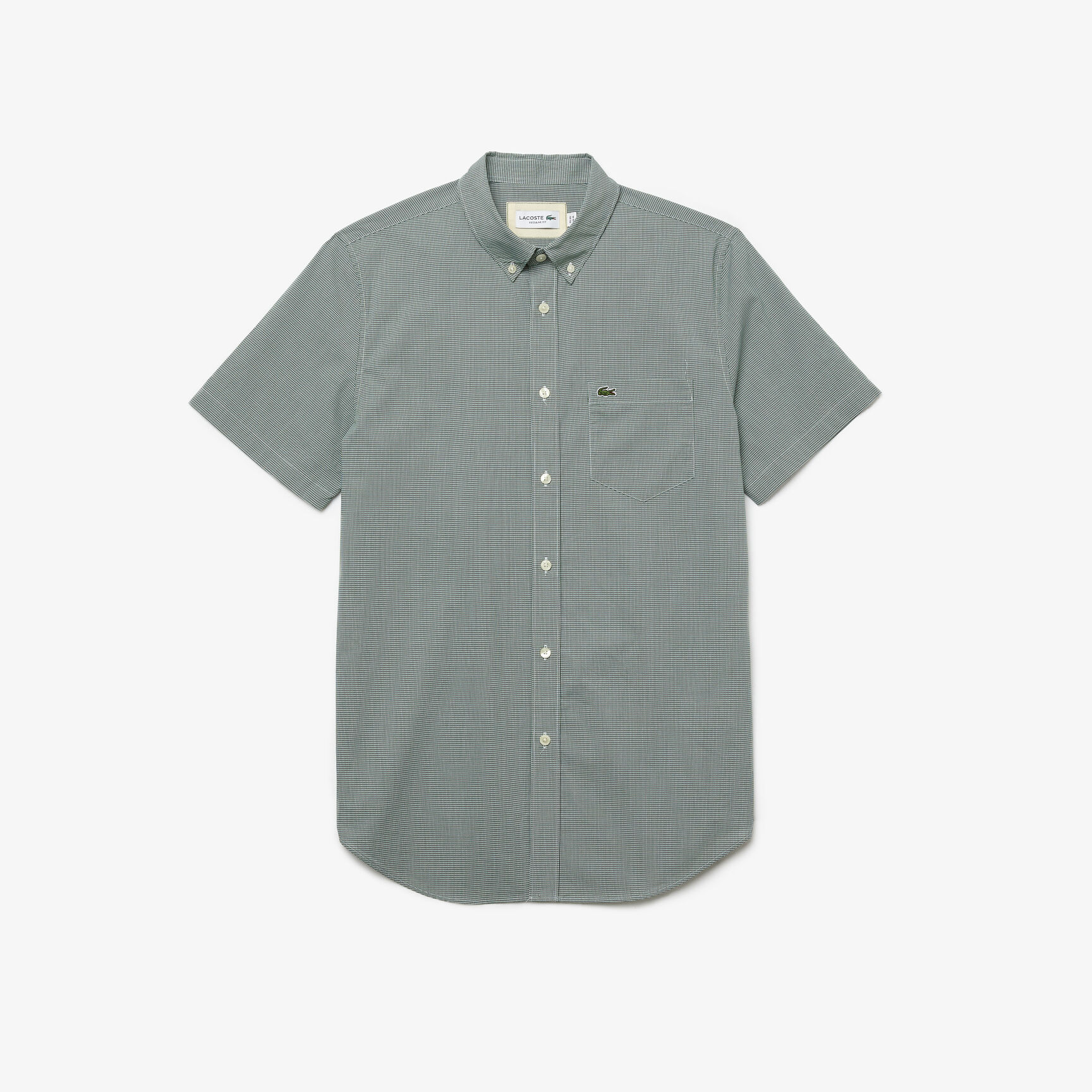 Buy Men's Regular Fit Gingham Check Shirt Lacoste UAE