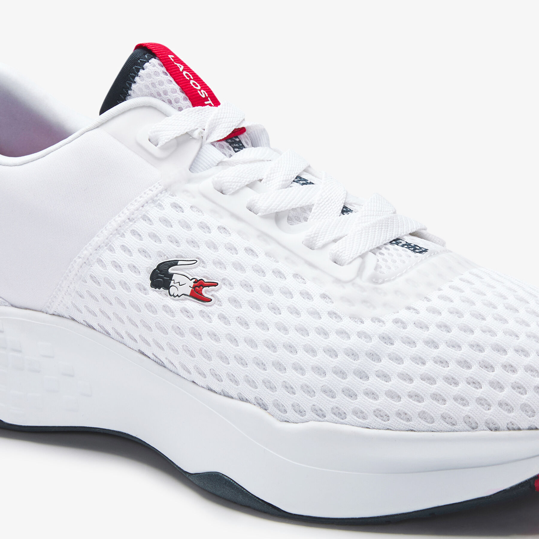 lacoste men s court drive textured textile trainers