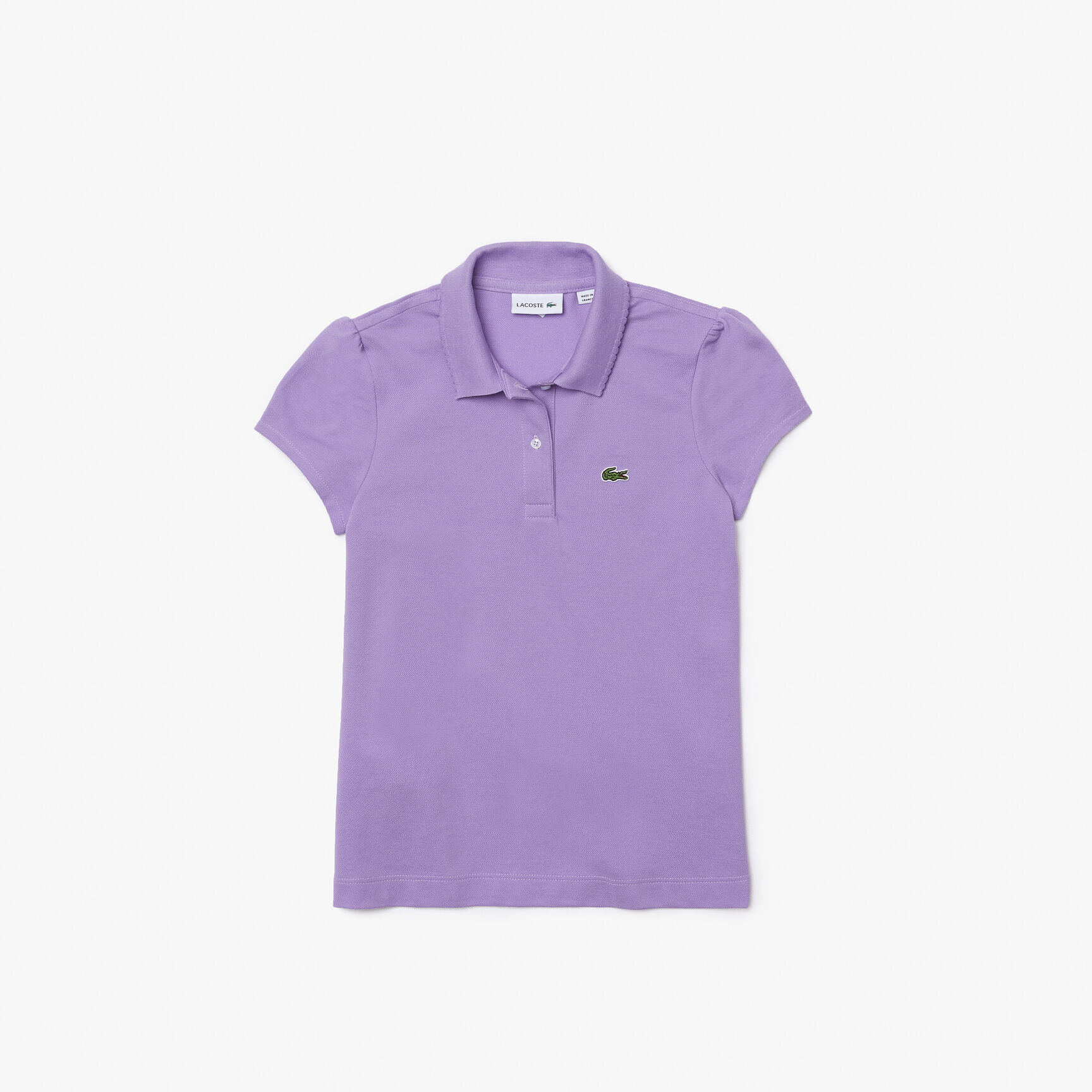 قميص بولو بيكيه بياقة مزخرفة