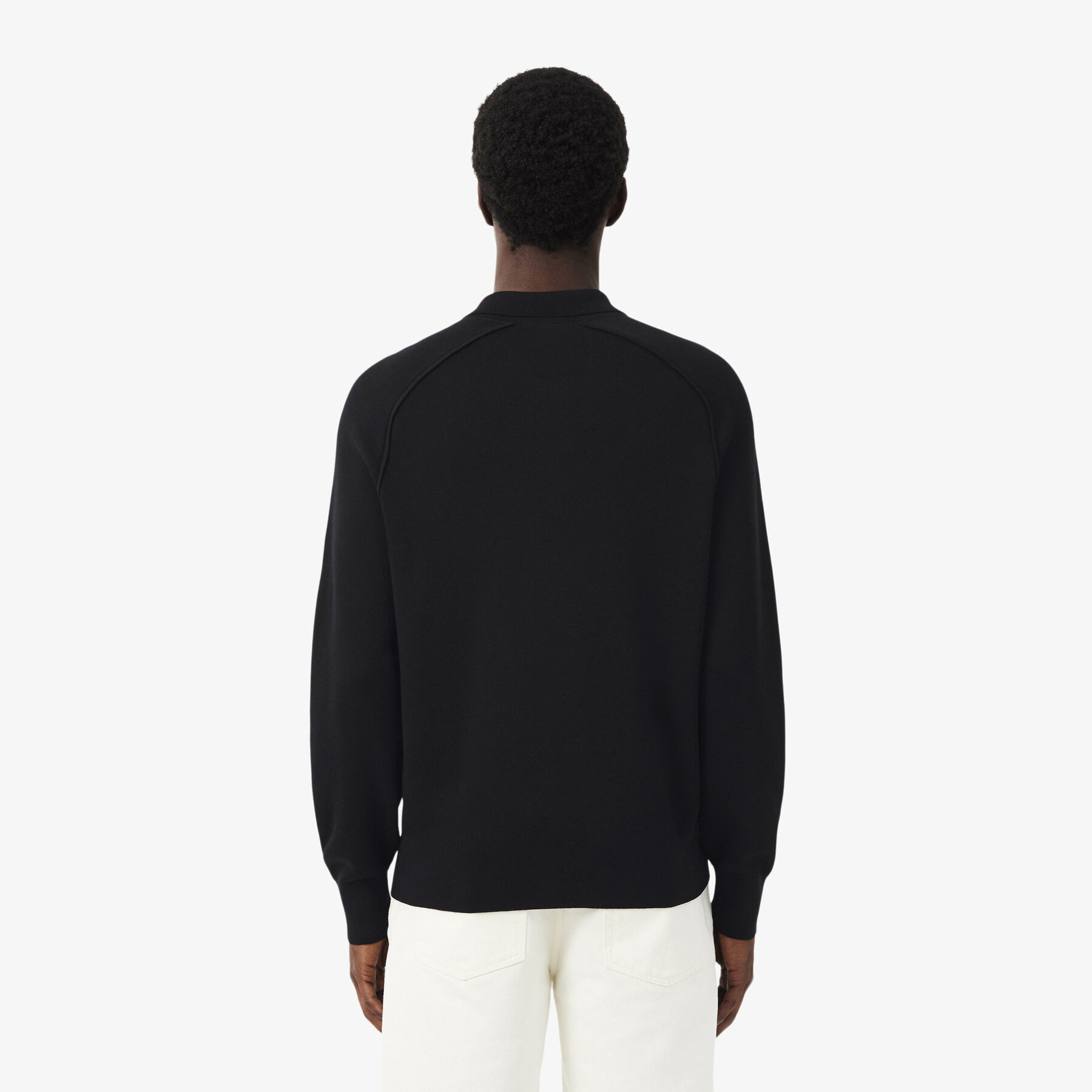 Commuter Zipped Wool Polo Collar Sweater lacoste commuter zipped wool polo collar sweater