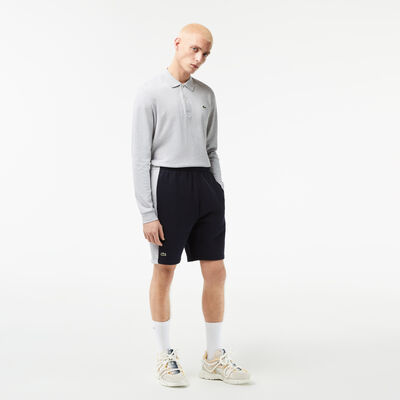 Men's Regular Fit Cotton Fleece Colourblock Shorts