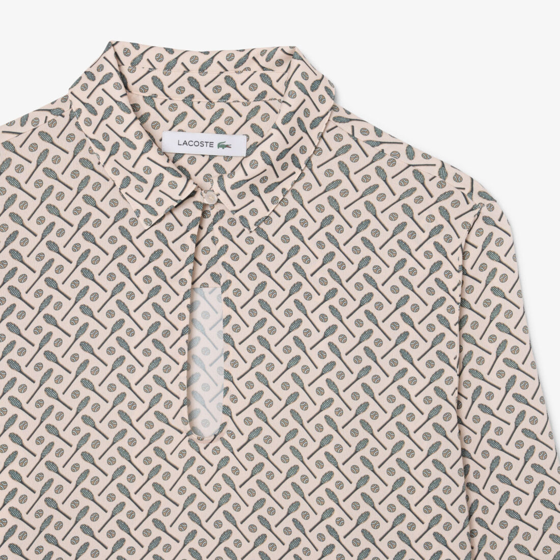 Fluid Crepe Shirt Collar Dress lacoste fluid crepe shirt collar dress