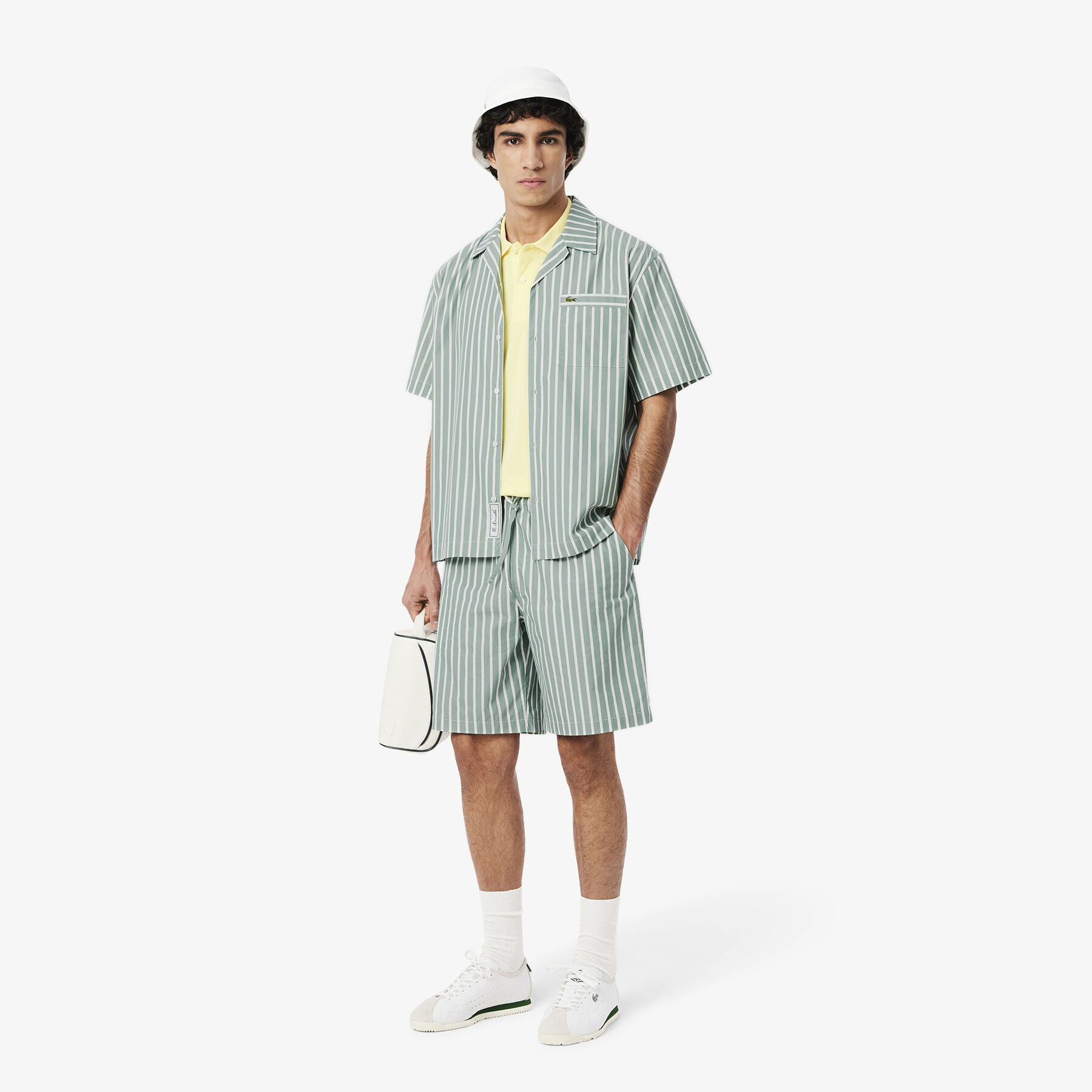 Relaxed Fit Striped Short Sleeved Shirt - CH9083-00-BLI
