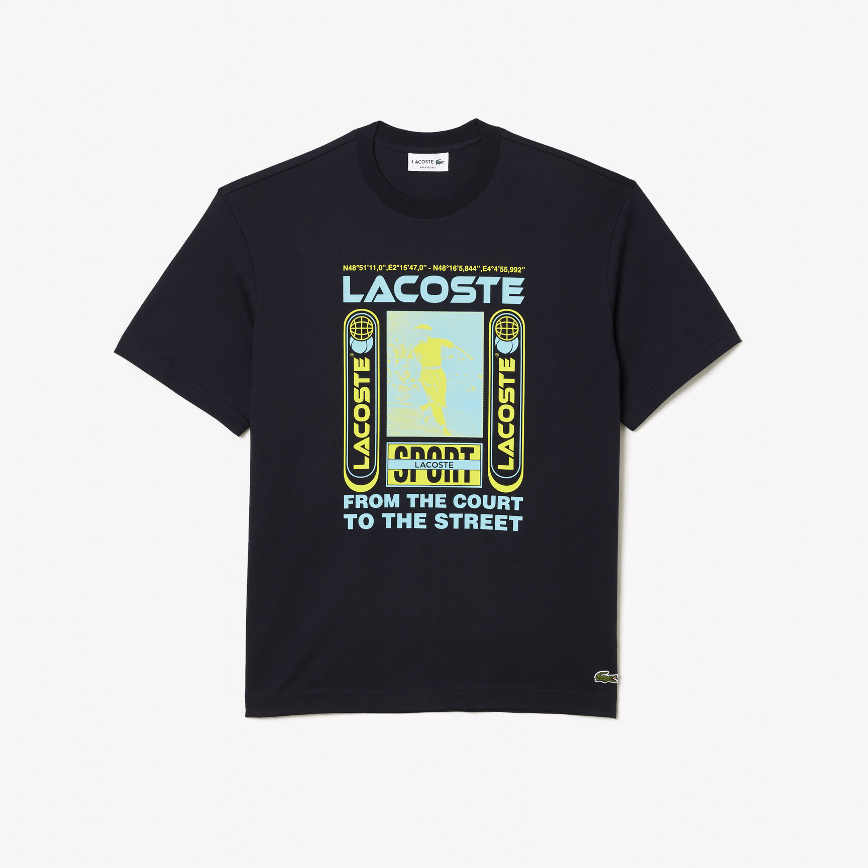 Relaxed Fit René Lacoste Print T-shirt - TH5642-00-HDE