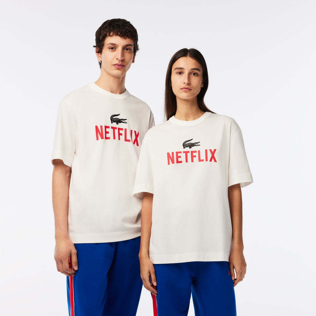 Unisex Lacoste x Netflix Loose Fit Organic Cotton T-shirt