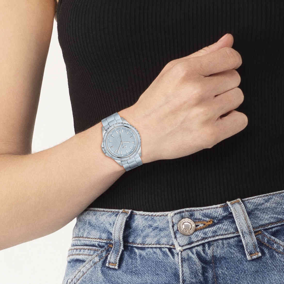 Women Silicone Strap 3 Hand Quartz Watch Women Women Silicone Strap 3Hand Quartz Watch - 2001426-BLU