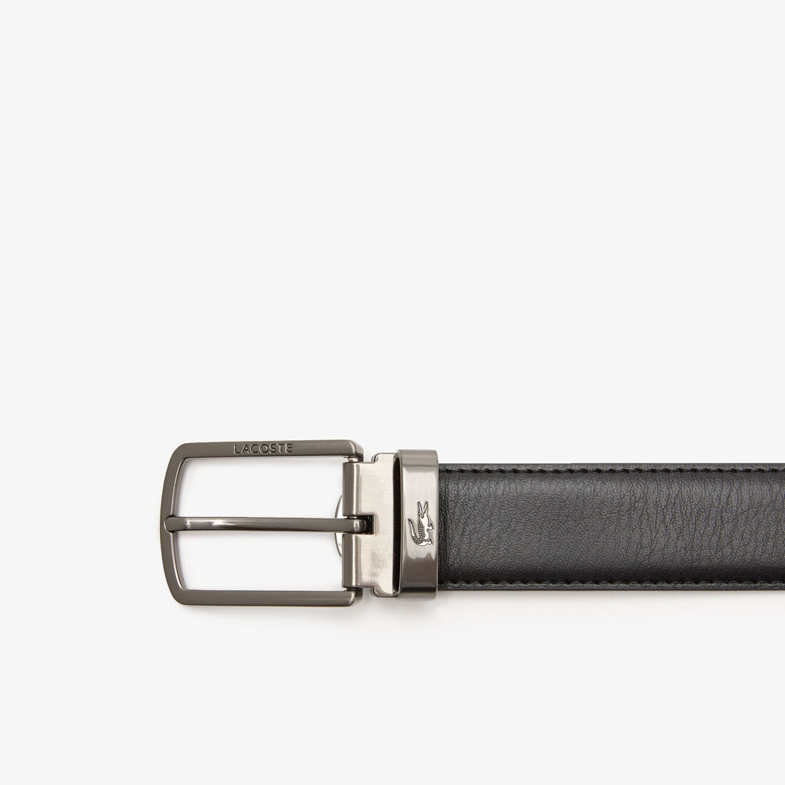 طقم هدايا حزام لاكوست بإبزيمين بسن للرجال Men's Lacoste Two Pin Buckle Belt Gift Set - RC4050-371