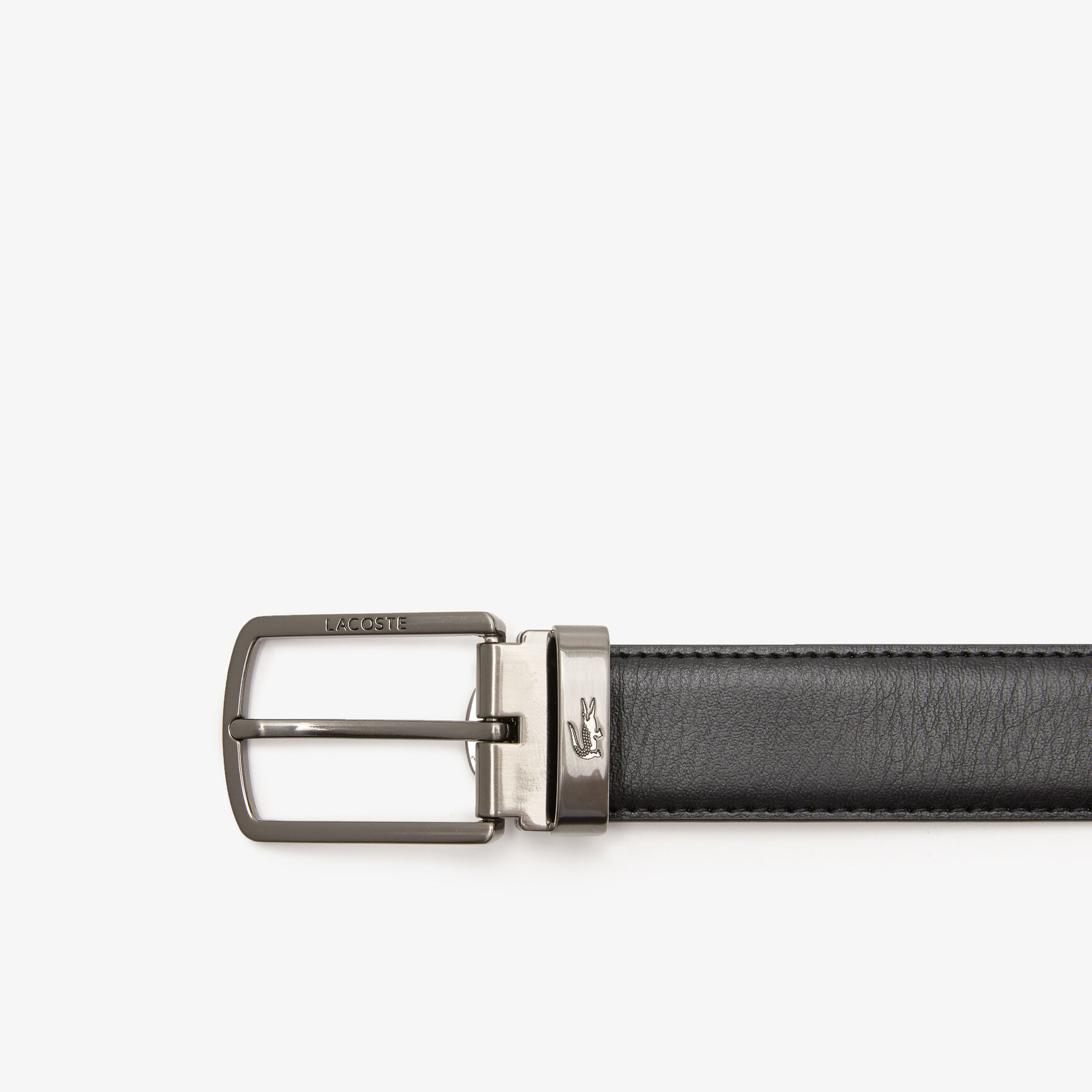 طقم هدايا حزام لاكوست بإبزيمين بسن للرجال Men's Lacoste Two Pin Buckle Belt Gift Set - RC4050-371