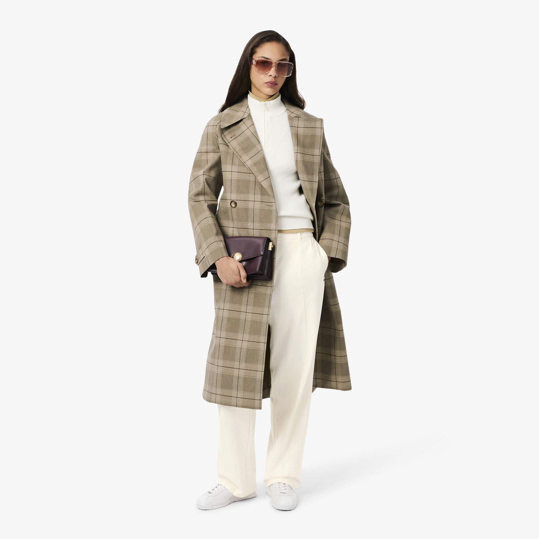 Oversized Pleated Flannel Pants - HF5359-00-XFJ