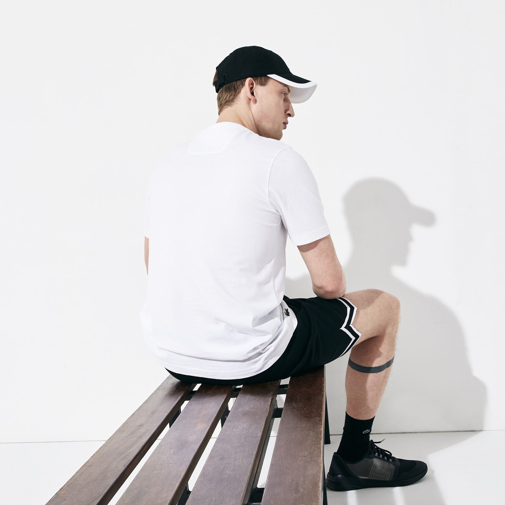 Men's Lacoste SPORT Reflective Crocodile Print Cotton T-shirt Men's Lacoste SPORT Reflective Crocodile Print Cotton T-shirt