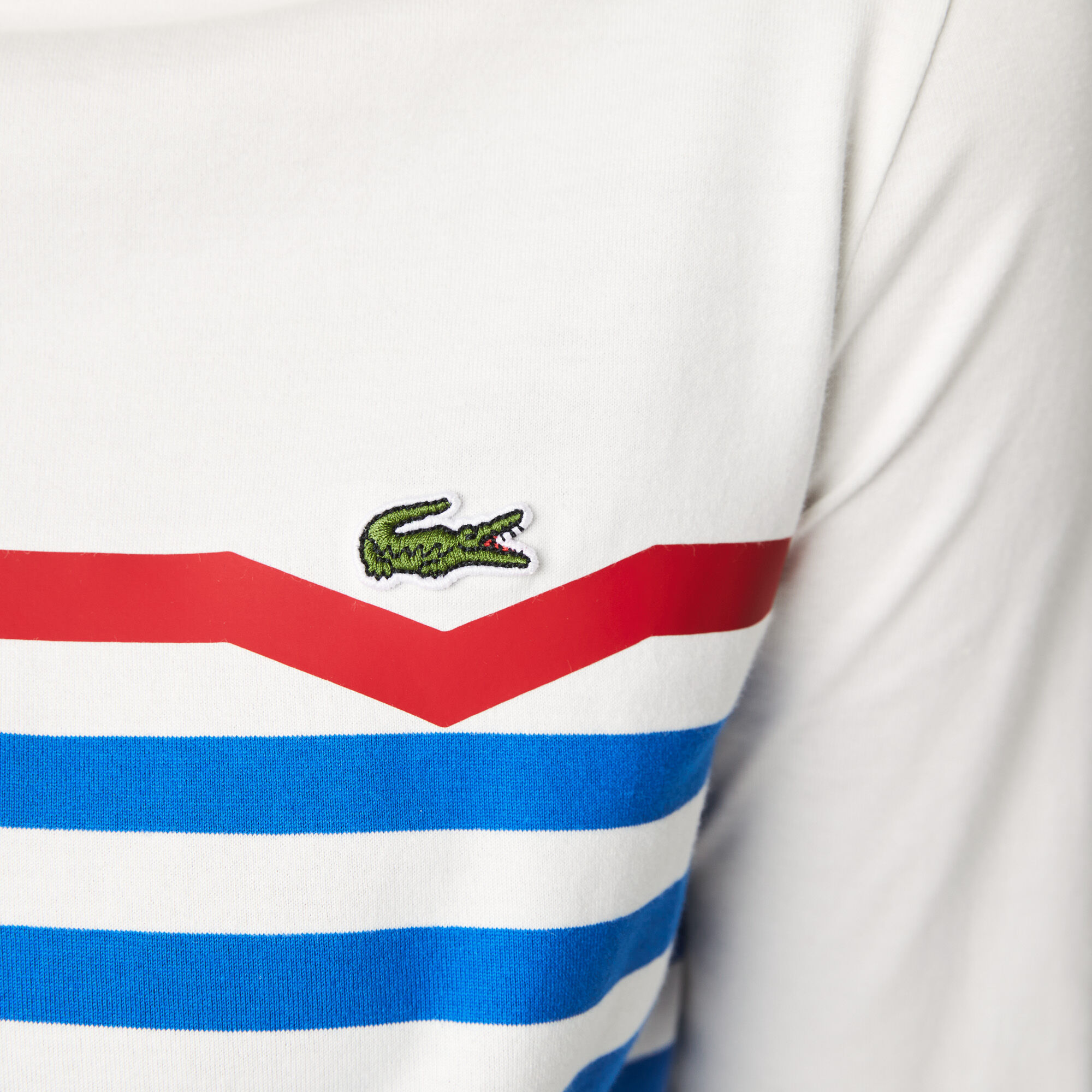 Women's Made in France Striped Organic Cotton T-Shirt | Lacoste AE