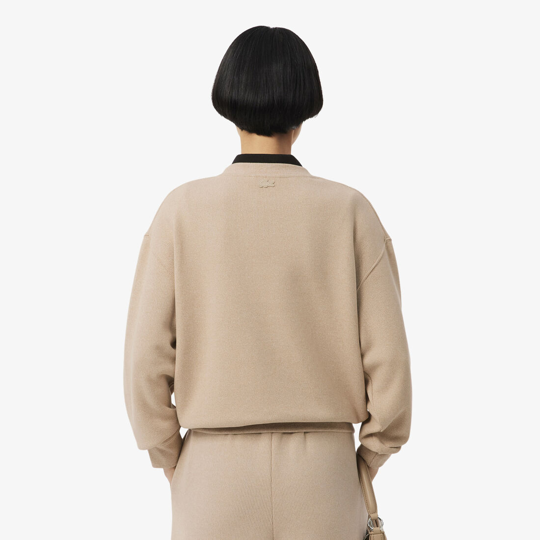 قميص رياضي واسع من قماش إنترلوك Oversized Interlock Sweatshirt - SF1482-00-4KI