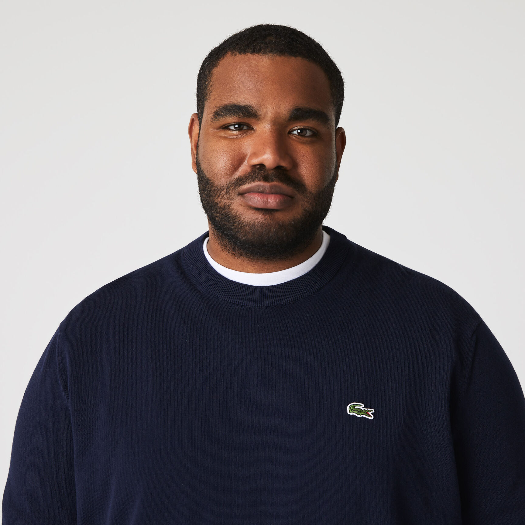 سترة قطنية أحادية اللون بياقة دائرية Monochrome Cotton Crew Neck Sweater - AH1985-00-166