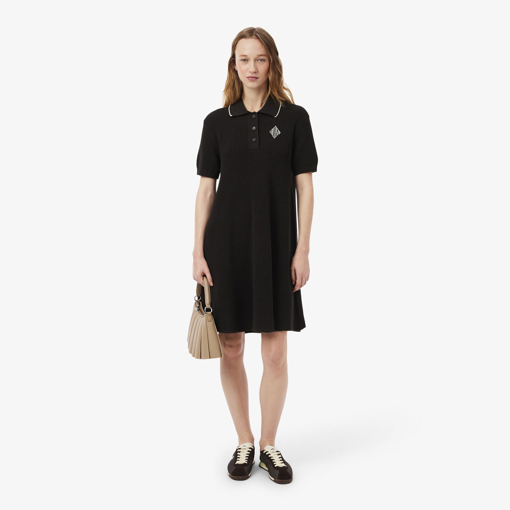Badge Accent Cotton Polo Dress - EF9853-00-3LA