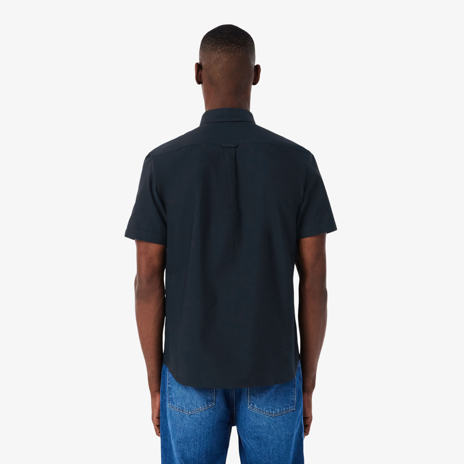 قميص أكسفورد بأكمام قصيرة وقصة عادية Regular Fit Short Sleeved Oxford Shirt - CH1917-00-F2W