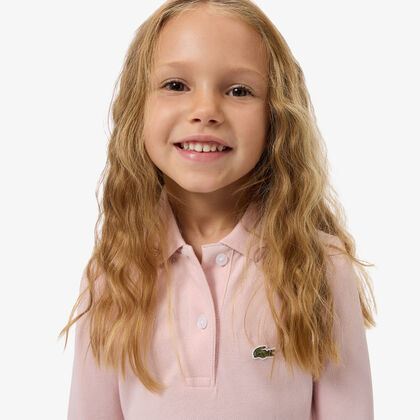 Long Sleeved Stretch Pique Polo Dress Long Sleeved Stretch Pique Polo Dress