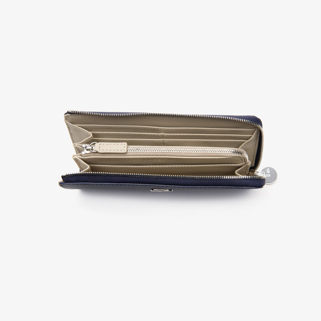 محفظة نسائية يومية كلاسيكية مطلية بقماش بيكيه مكونة من 10 بطاقات بسحاب محفظة نسائية يومية كلاسيكية مطلية بقماش بيكيه مكونة من 10 بطاقات بسحاب