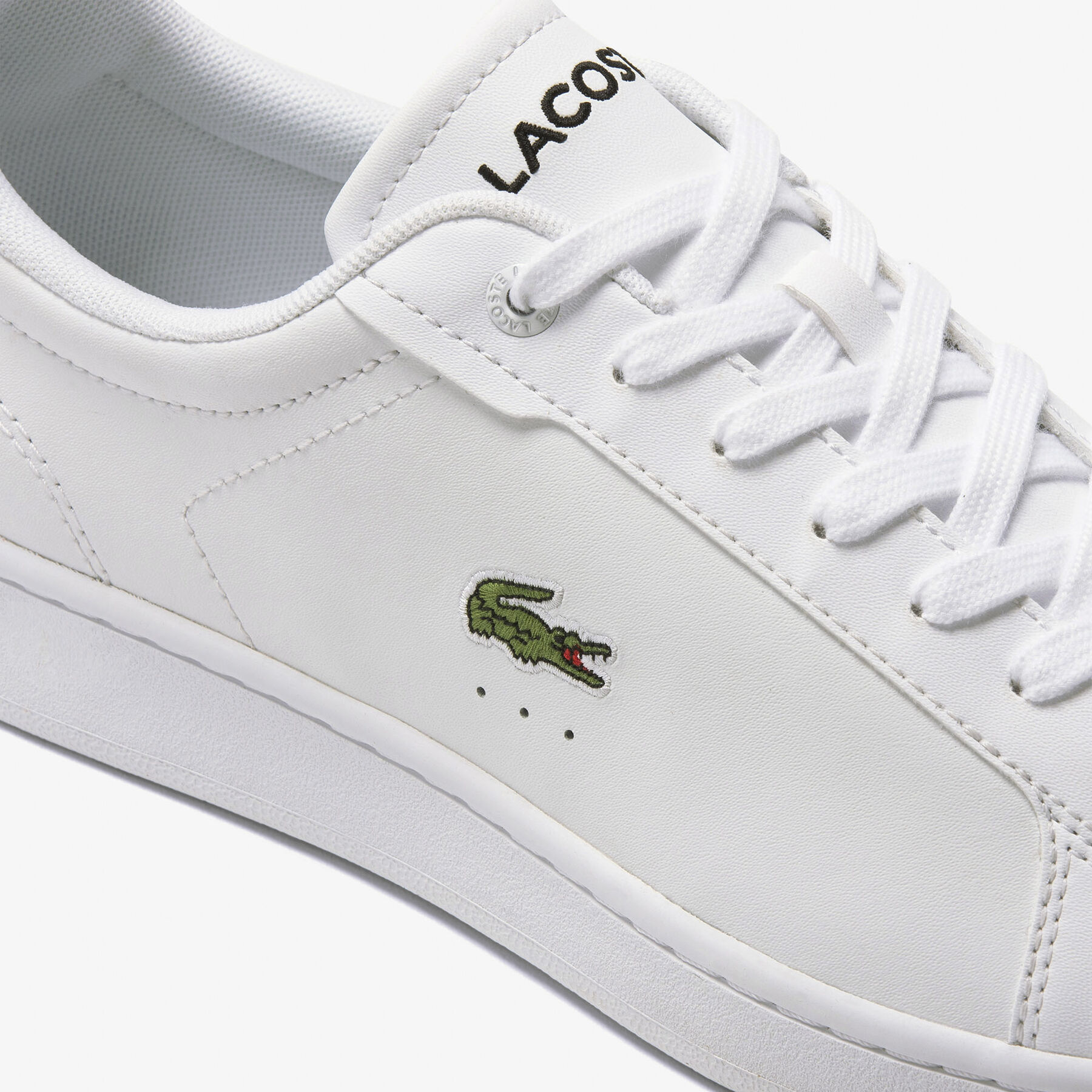 men s lacoste carnaby pro leather heel pop trainers