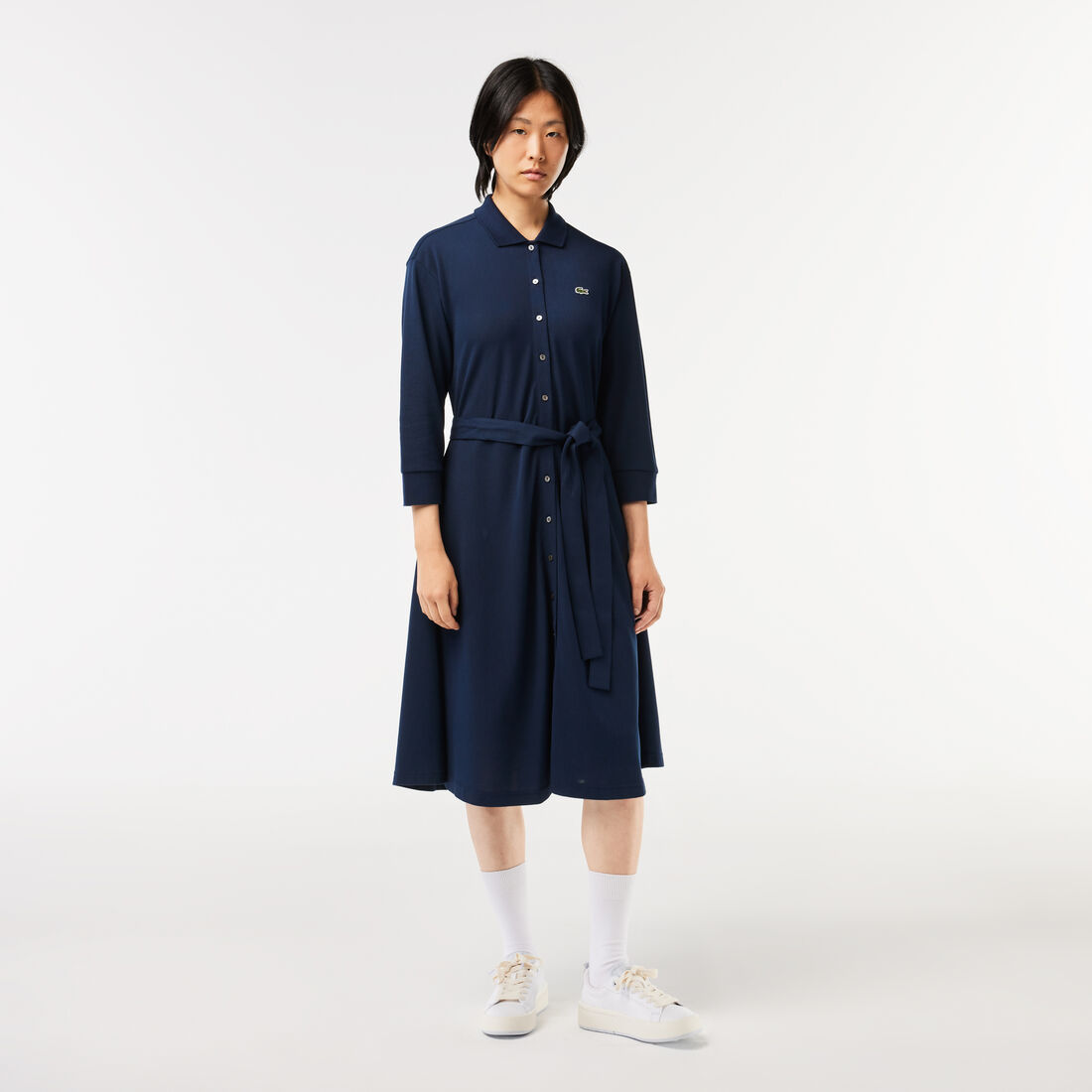 3/4 Sleeve Cotton Pique Polo Dress - EF0850-00-166