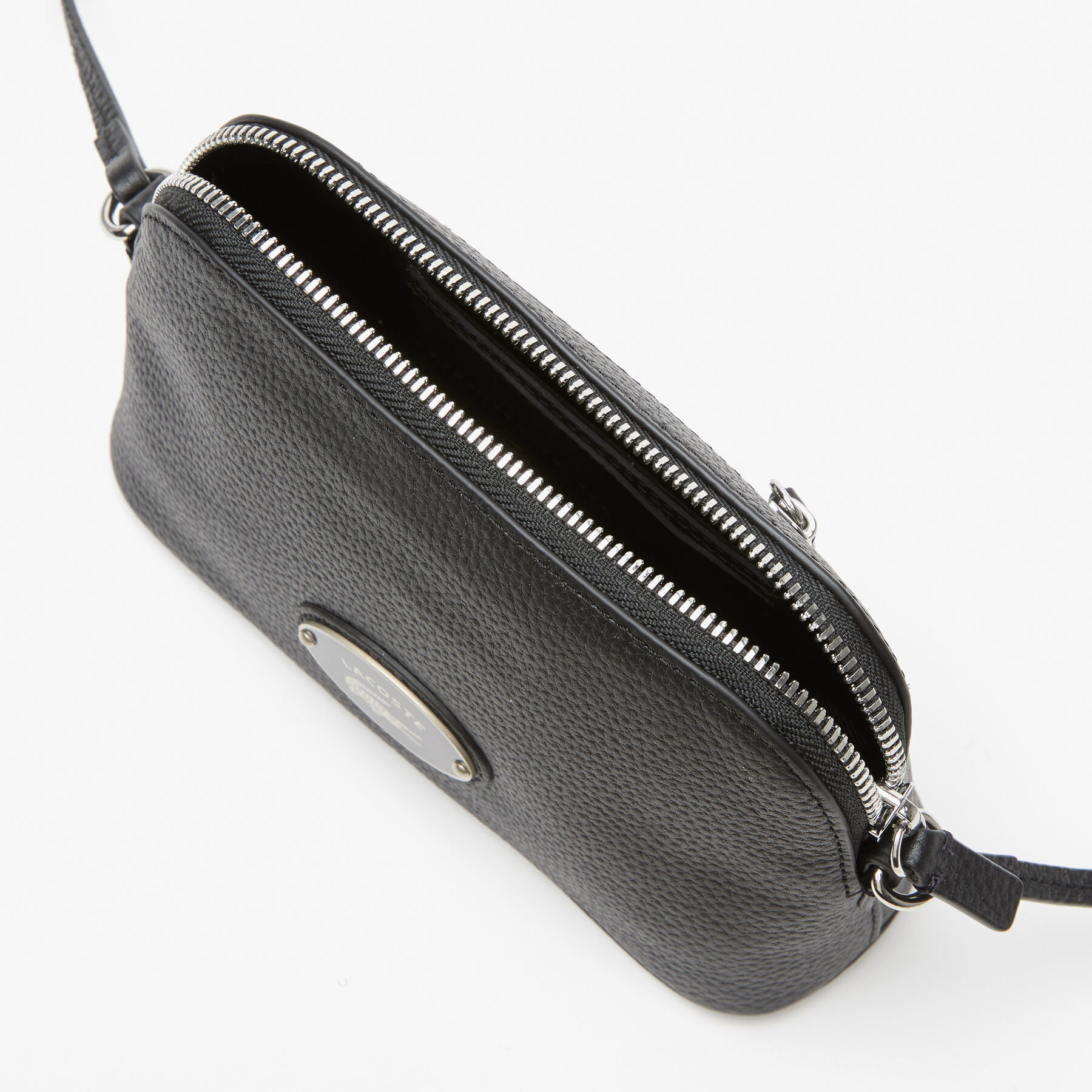Women's Lacoste Grained Leather Dome Crossover Bag women s lacoste grained leather dome crossover bag