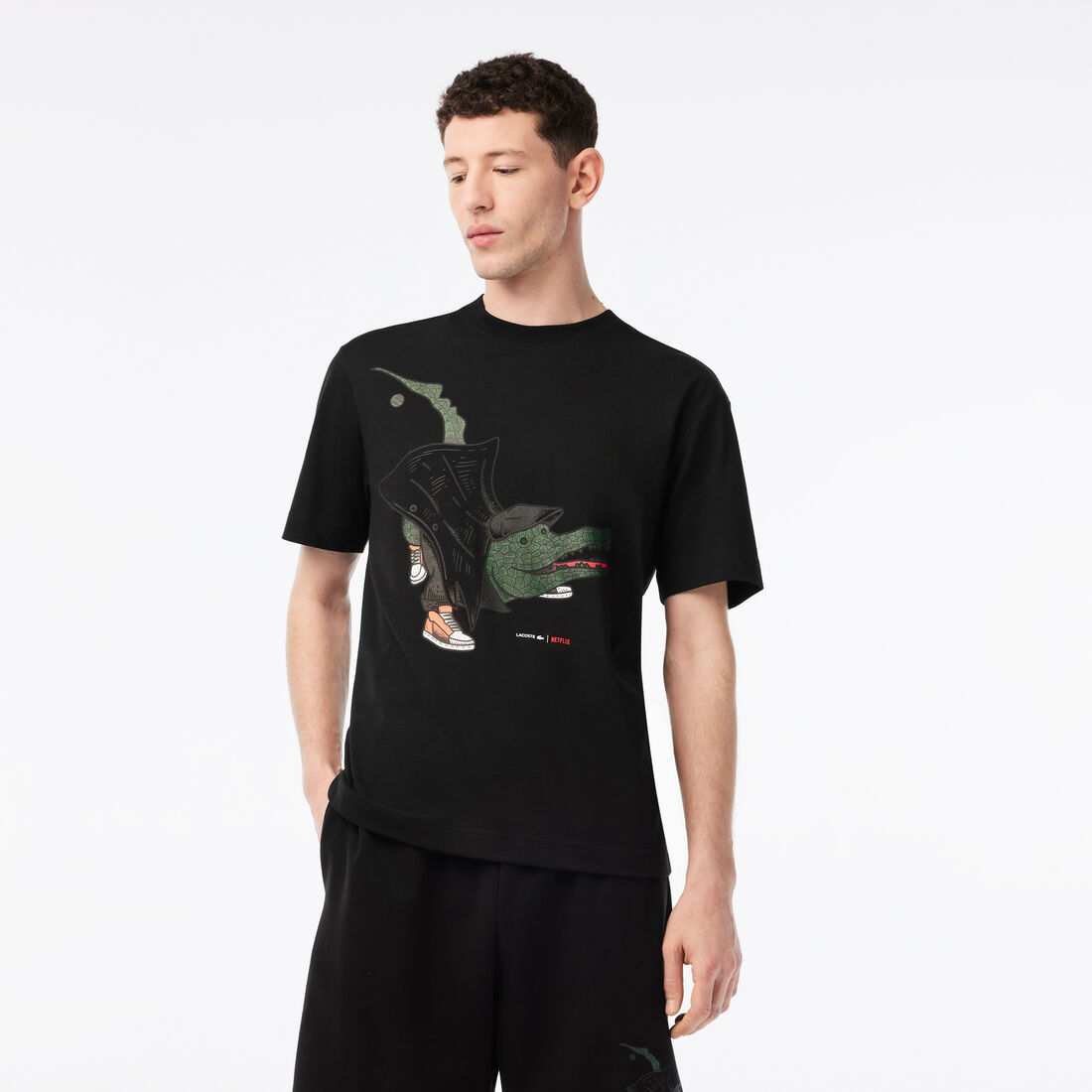 Men's Lacoste x Netflix Organic Cotton T-shirt