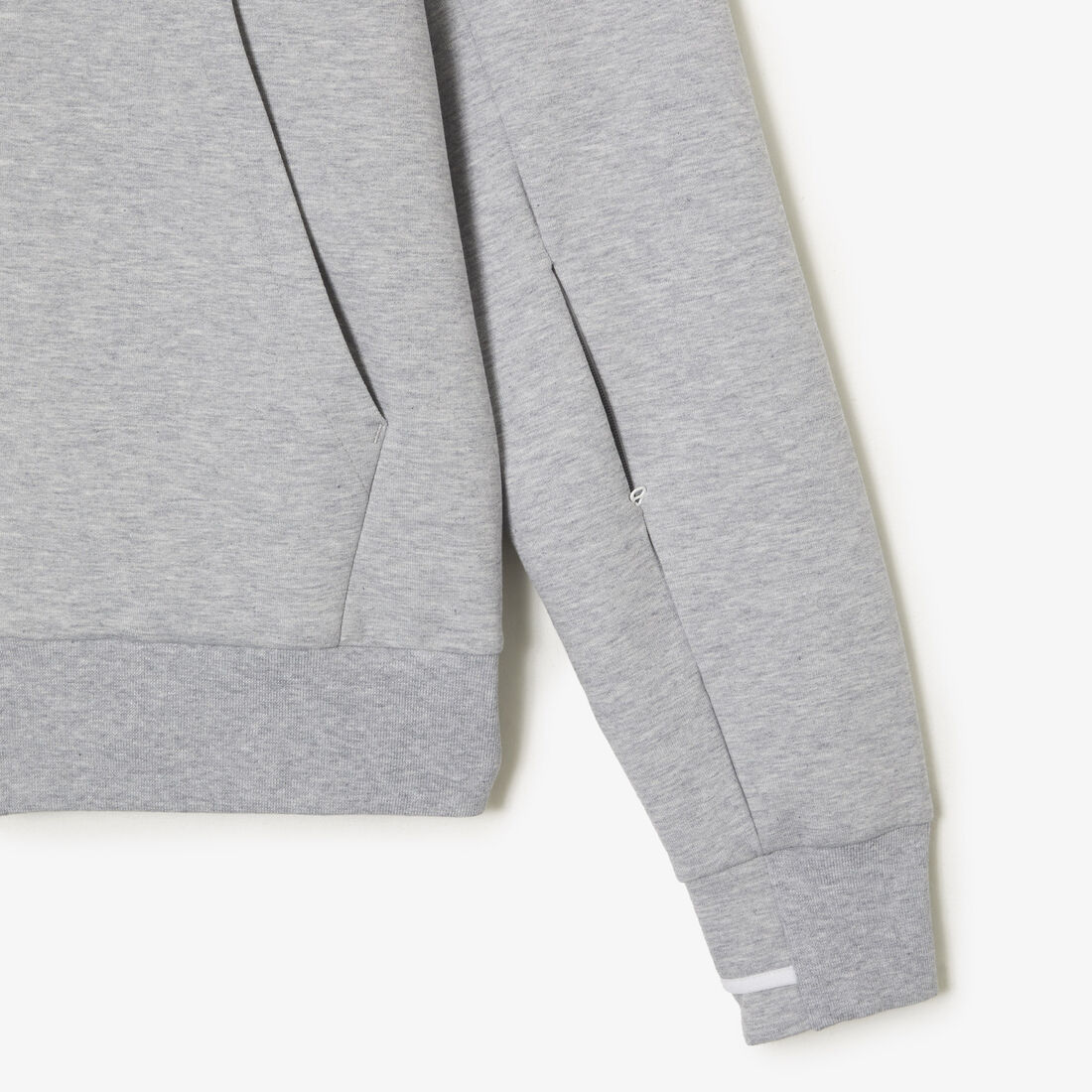 سويت شيرت لاكوست قطن عضوي ناعم للرجال High Neck Zip-Up Sweatshirt - SH2702-00-CCA