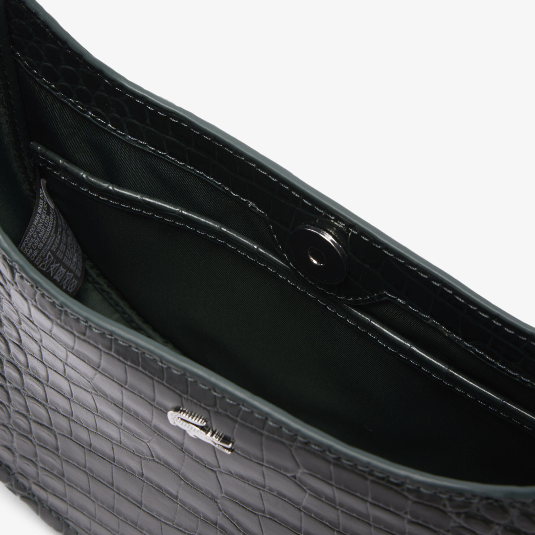 Small Chantaco Embossed Leather Half Moon Bag - NF4980KL-B43