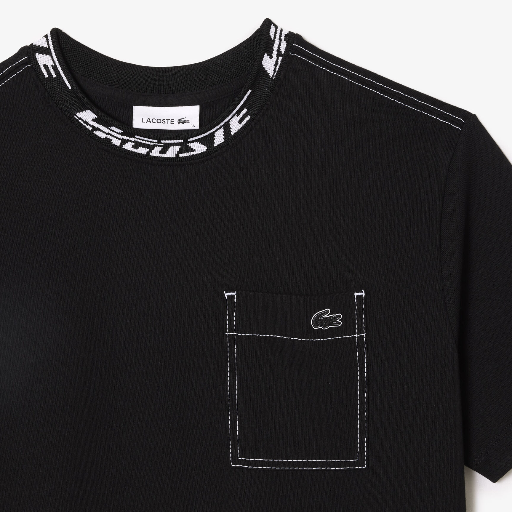 فستان لاكوست بتصميم قميص قطن للنساء