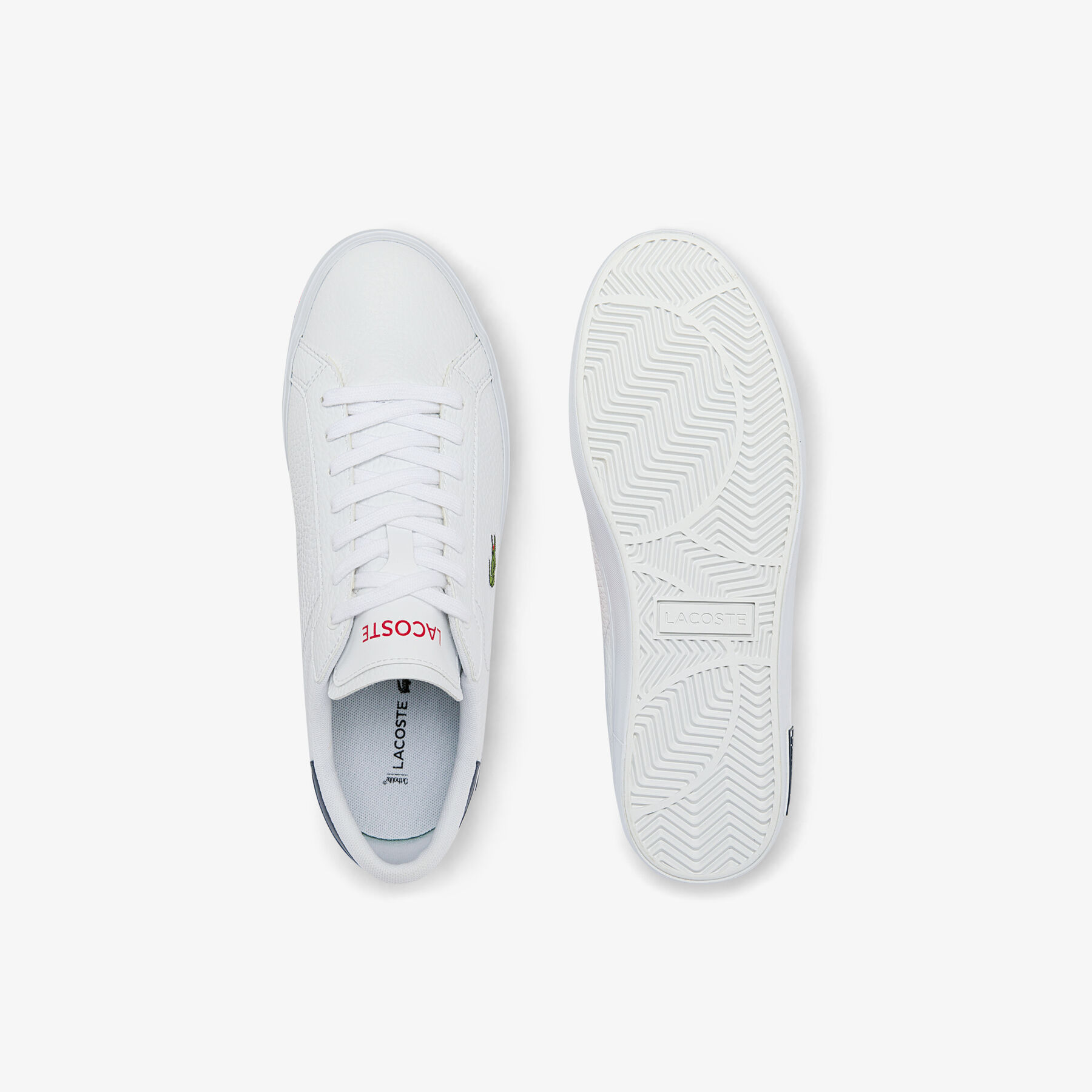 lacoste men s powercourt leather trainers